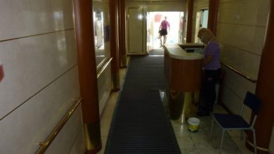 Matting keeps cruise liner ship shape