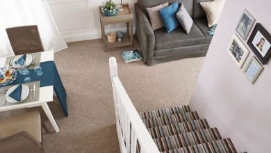 Coordinate your stripes with Balta Broadloom