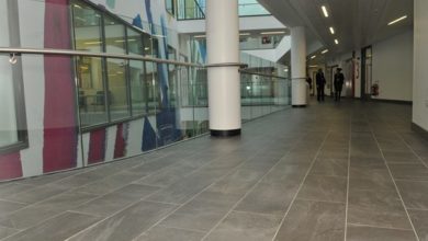 Mapei adhesive ‘evolve’ Dudley College flooring