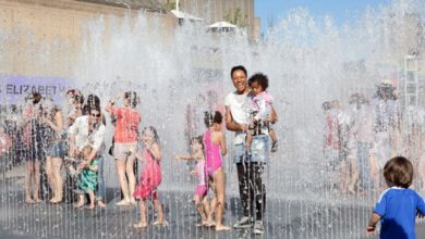 Making water sculpture safe - Matting