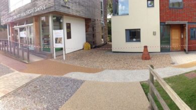 ITV news item demonstrates the porosity of resin bound surfacing