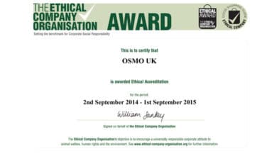 Osmo is awarded Ethical Accreditation 2014/15