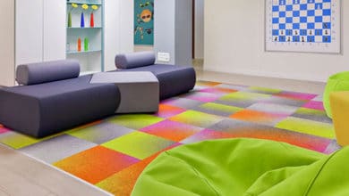 Bring joy into the office with colourful carpets
