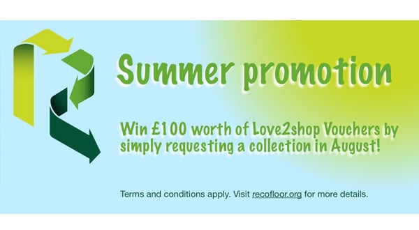 Recofloor – share the vinyl flooring recycling love this August