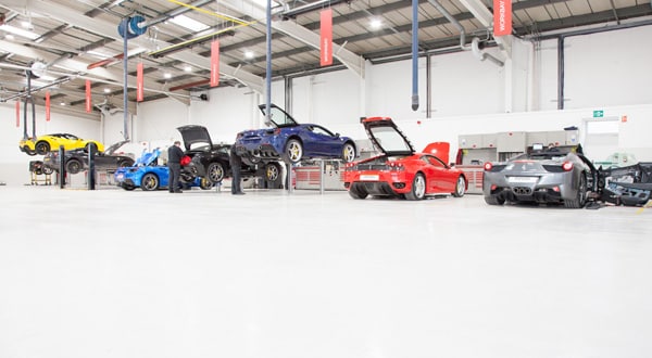 Sikafloor provides Durable, High-Gloss surface fit for a Ferrari