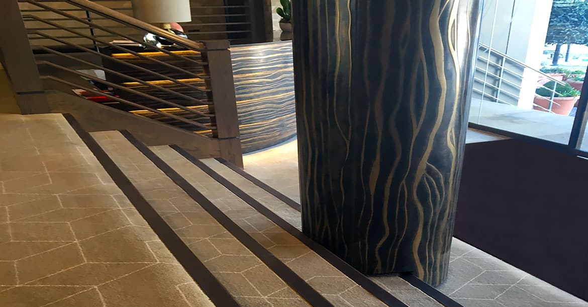 CAT's Brass Nosing's installed in The Chelsea Harbour Hotel