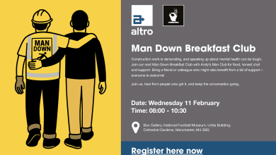 It’s back! Altro is hosting another breakfast session with Andy’s Man Club, because construction is a tough industry, and talking about mental health isn’t always easy.